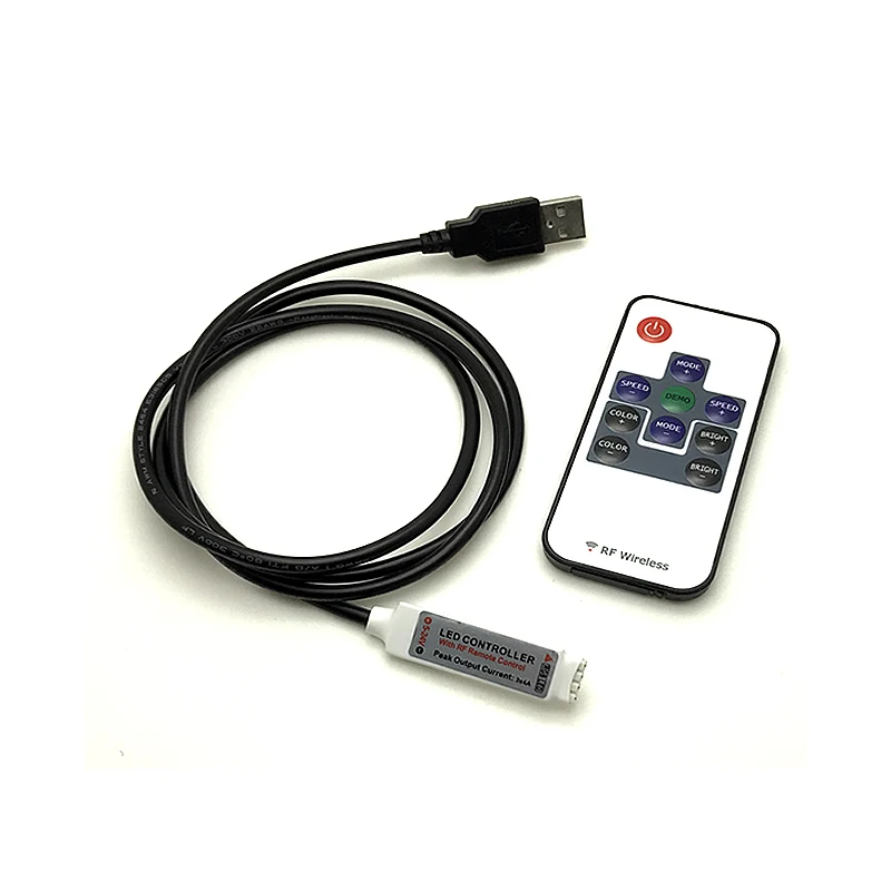 20key RF беспроводной пульт дистанционного управления с usb кабелем для 5050 3528 5V RGB