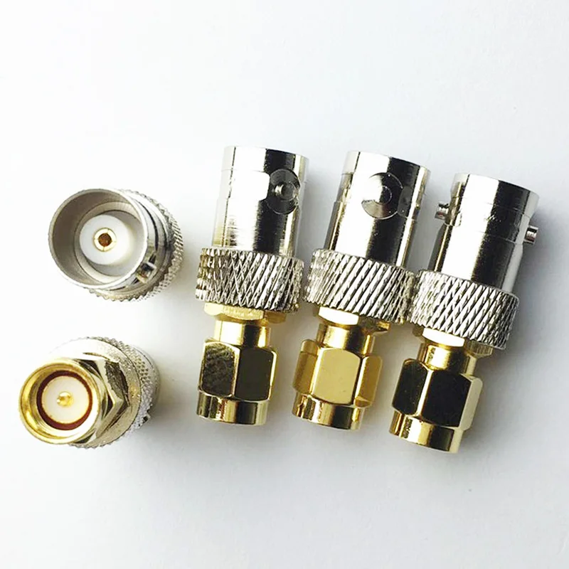 Медный SMA штекер BNC Гнездовой разъем Коаксиальный RF Коаксиальная антенна