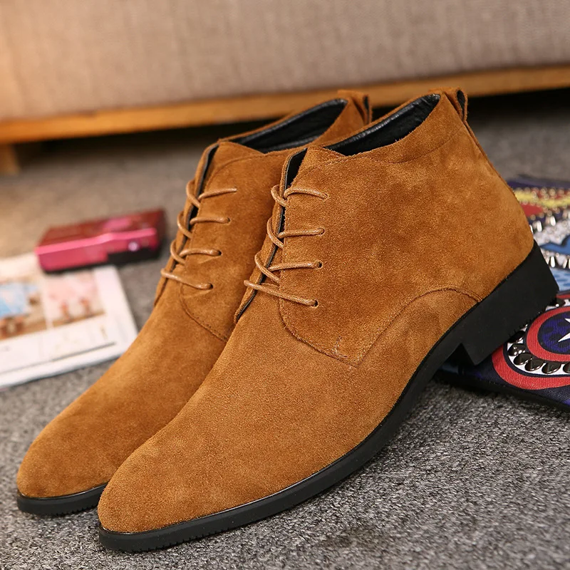 Genuine Leather Men Boots Autumn Winter Ankle Fashion Footwear Lace Up Shoes High Quality Vintage |