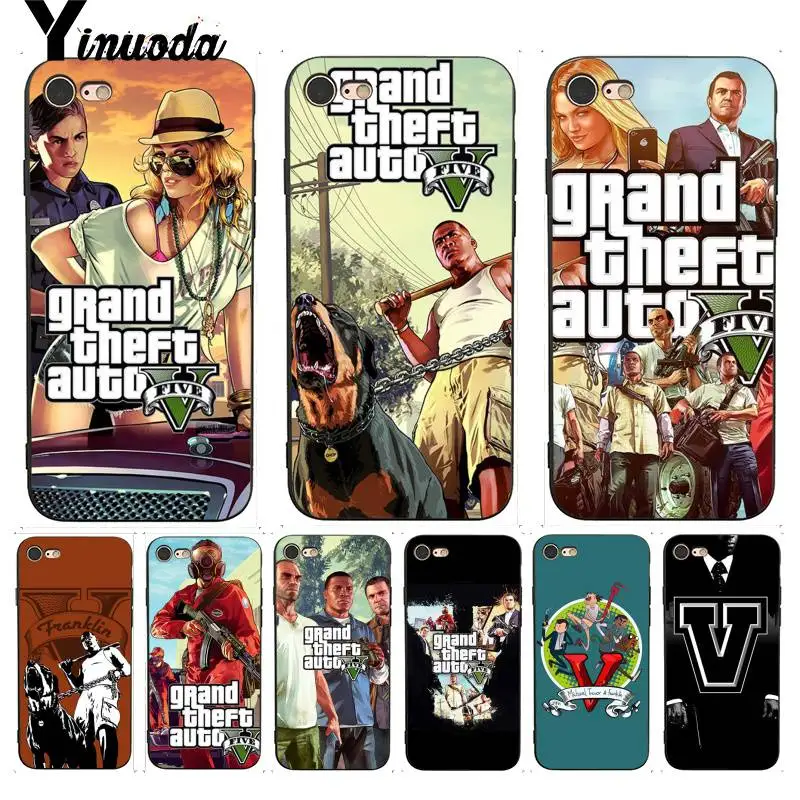 

For iphone 13 7 6 X Case Grand Theft Auto GTA V Admirable Phone Case for iphone 13 7 X 6 6S 8 Plus X 5 5S SE XR XS XSMAX