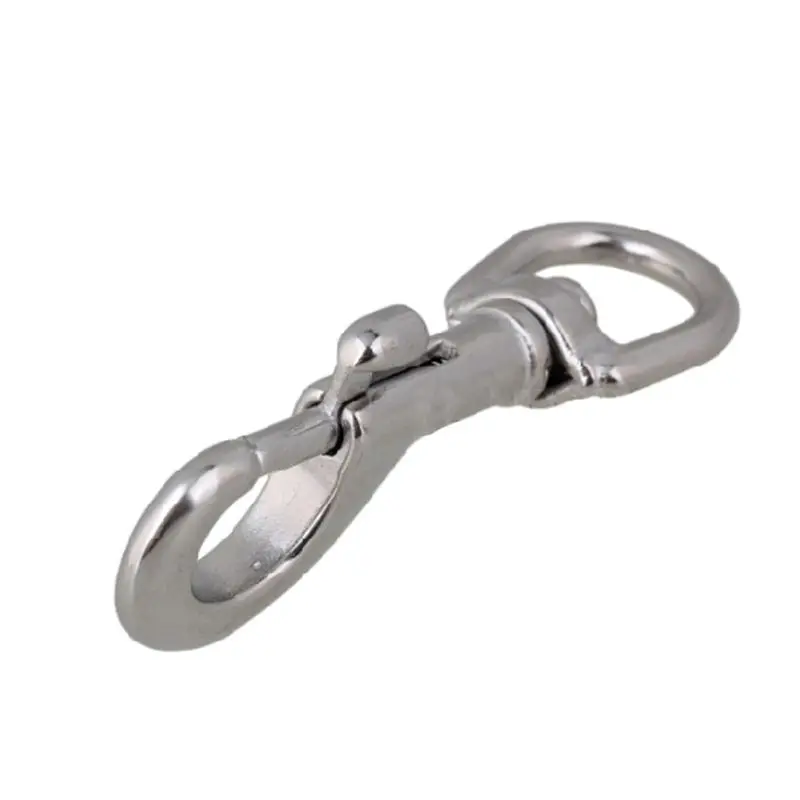 

10Pcs 75mm/2.95in Swivel-Eye Bolt Snap Hooks Stainless Steel Silver Multi-Function Spring Snap Joints