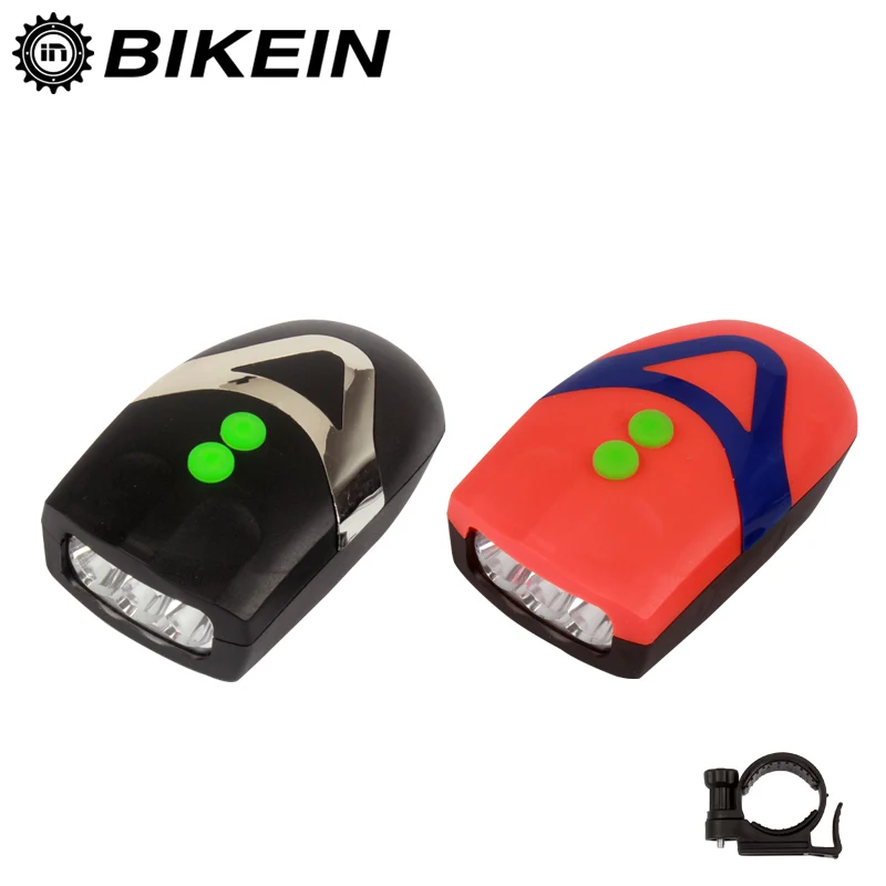 Bikein 2 в 1 Велосипедный Спорт фар + Электронные Рога Белл 3 светодиодные лампы