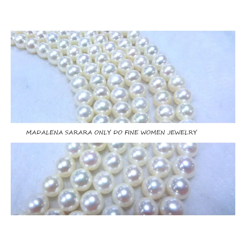 MADALENA SARARA AAA 10-11mm Freshwater Pearl Genuine Natural Pink White Purple Women Necklace For DIY Jewelry Making 18&quot | Украшения и