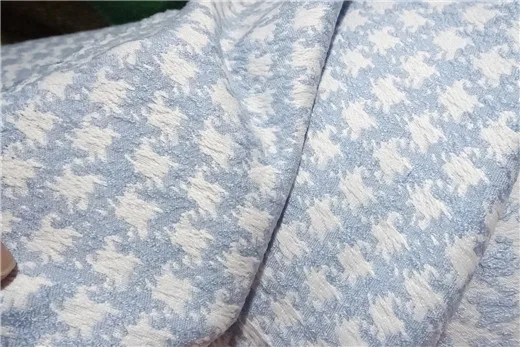 Бесплатная освещение для корабля твидовая ткань с синим плетением 20% шерсти узор