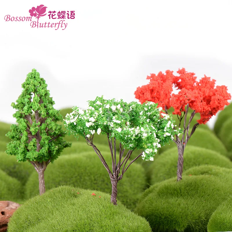 Креативный пластиковый микро-пейзаж с цветами садовая миниатюра симуляция вишни