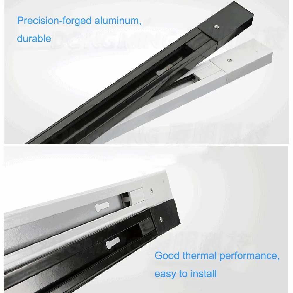 1 м алюминиевый крепежный рельс для светодиодного трекового освещения