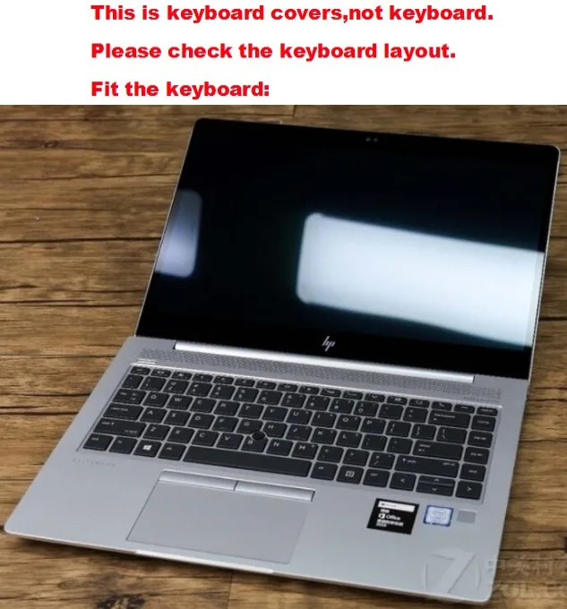 Прозрачный чехол клавиатура из ТПУ для ноутбука HP EliteBook 745 G5 G6/ 840 G6/Zbook 14u G6 5th Gen 14