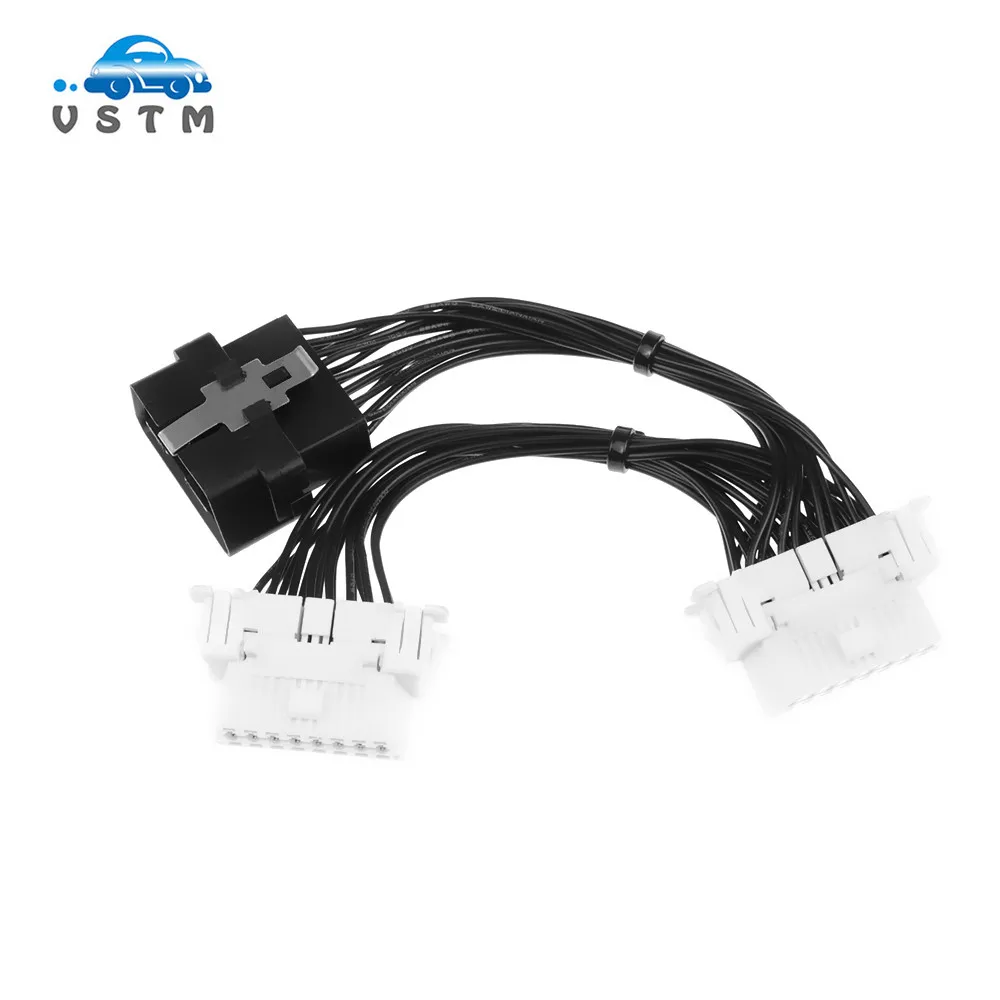 Новейший разветвитель OBD 2 Y Удлинительный кабель OBD2 16-контактный штекер-гнездо