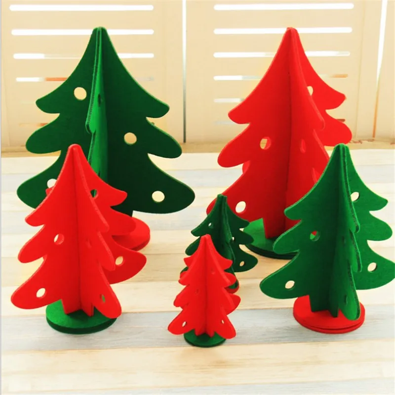1 шт. тканевая Рождественская елка красный зеленый домашний офис рыночное