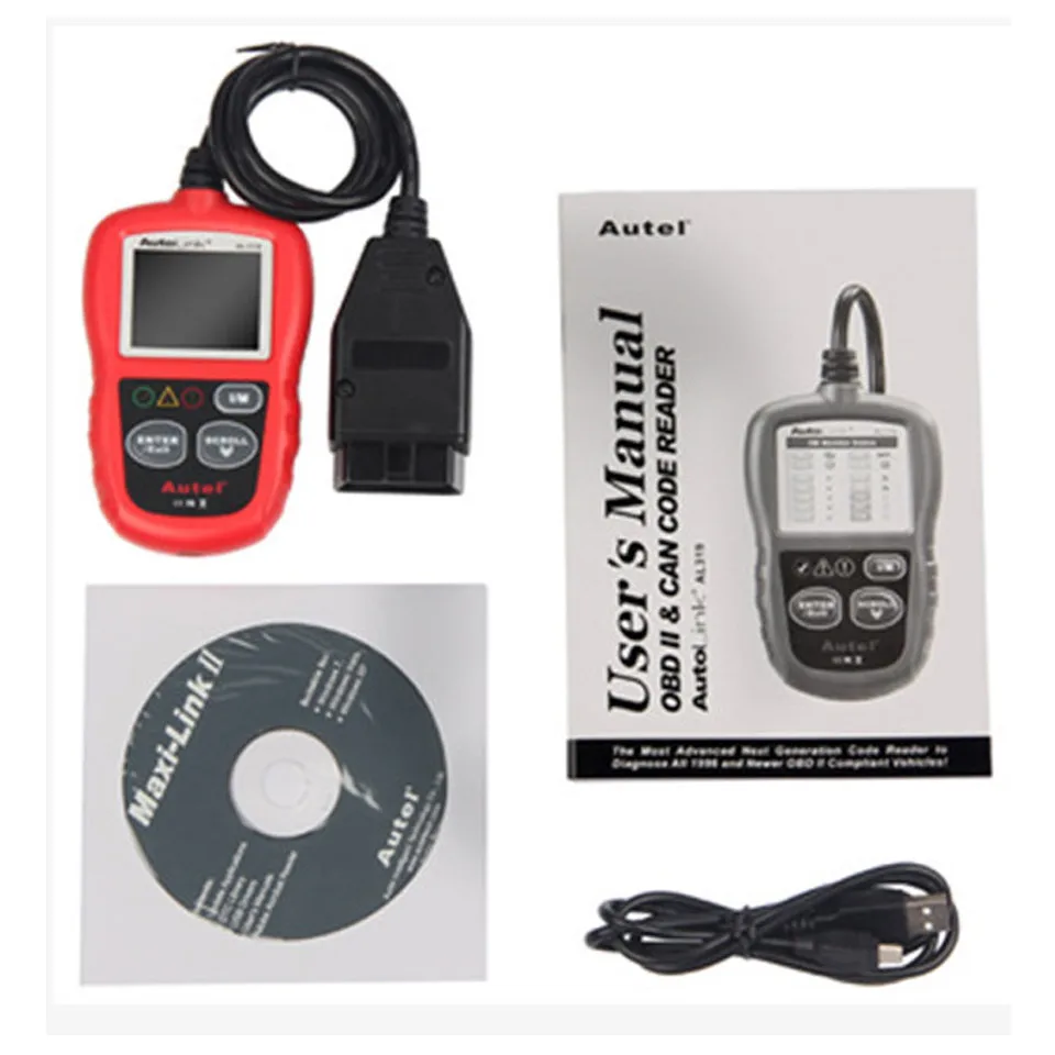 Новый AL319 OBD2 автомобильный сканер OBD Автомобильный диагностический инструмент