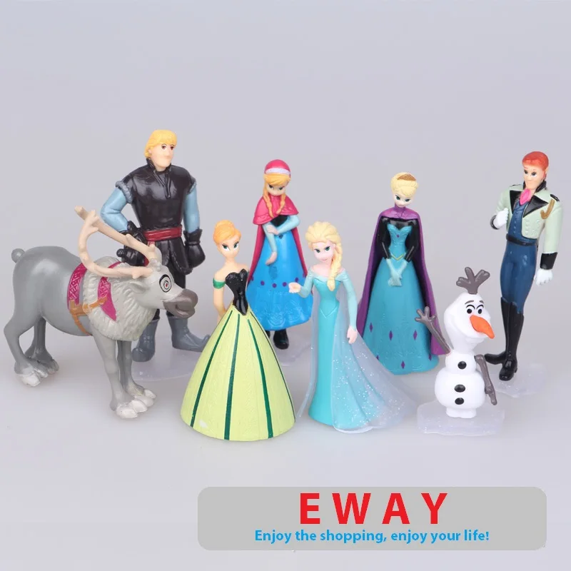 5 шт./компл. детские игрушечные фигурки из м/ф Моя милая маленькая Анна и Эльза