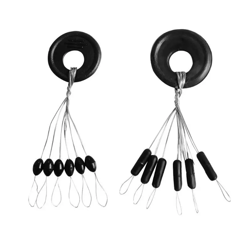 100 Groups 600pcs Tackle Resistance Space Not To Hurt The Line Vertical Beans Rod Clip O-shaped Fishing Accessories