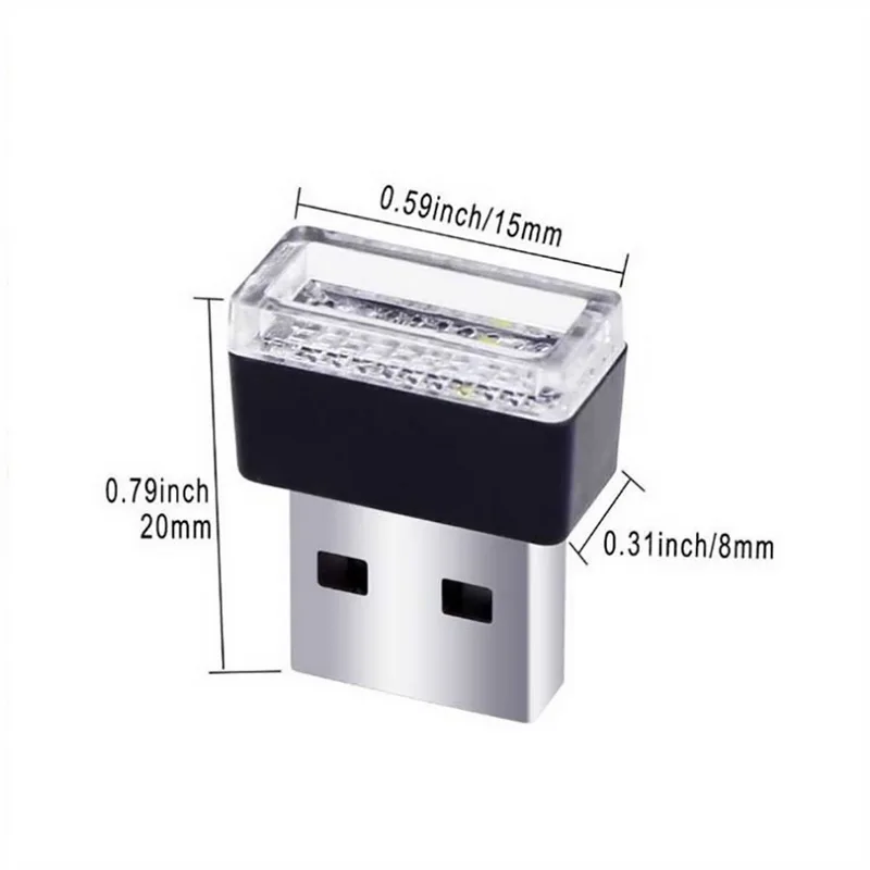 USB Ночной светильник светодиодный автомобильный интерьерный мини освещение