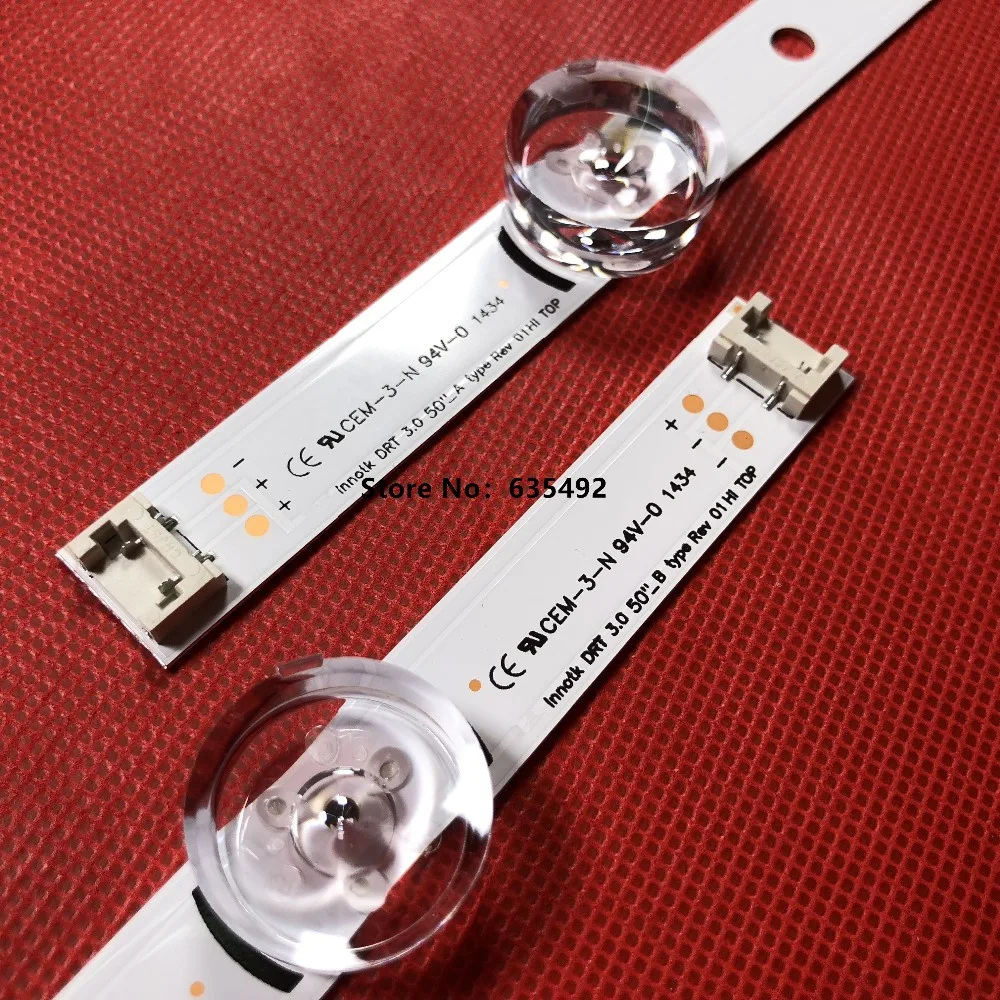 LED strip LG Innotek DRT 3.0 50&quot_A/B 6916L-1736A 6916L-1735A 6916L-1978A 6916L-1979A For 50GB5800 50G6580 50LB5620 LC500DUE | Освещение