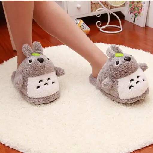 Cute totoro Kawaii Home Soft Warm Mood Star Plush Slippers Cartoon plush Shoes Toys | Игрушки и хобби