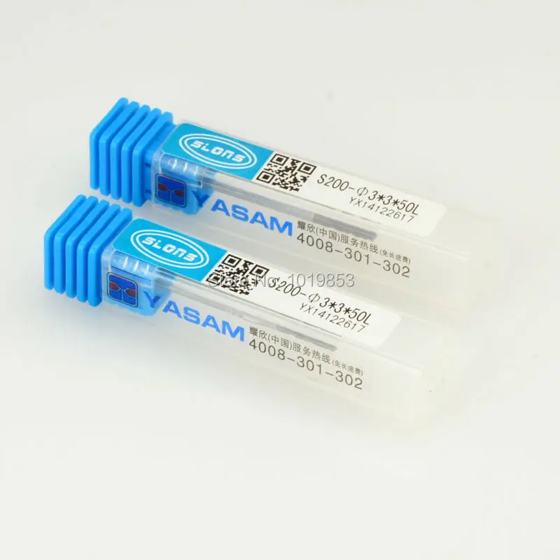 5 шт. SLONS S200-3x3x50L HRC50 3 мм хвостовик Вольфрамовая карбидная Концевая фреза