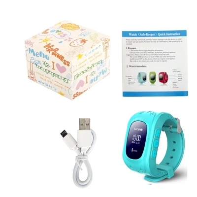 Russian Light Blue Gps/LBS Q50 SOS детские многоязычные станции наручные часы для мальчиков детские уличные умные местоположение телефон часы для детей - Цвет: Russian Light Blue