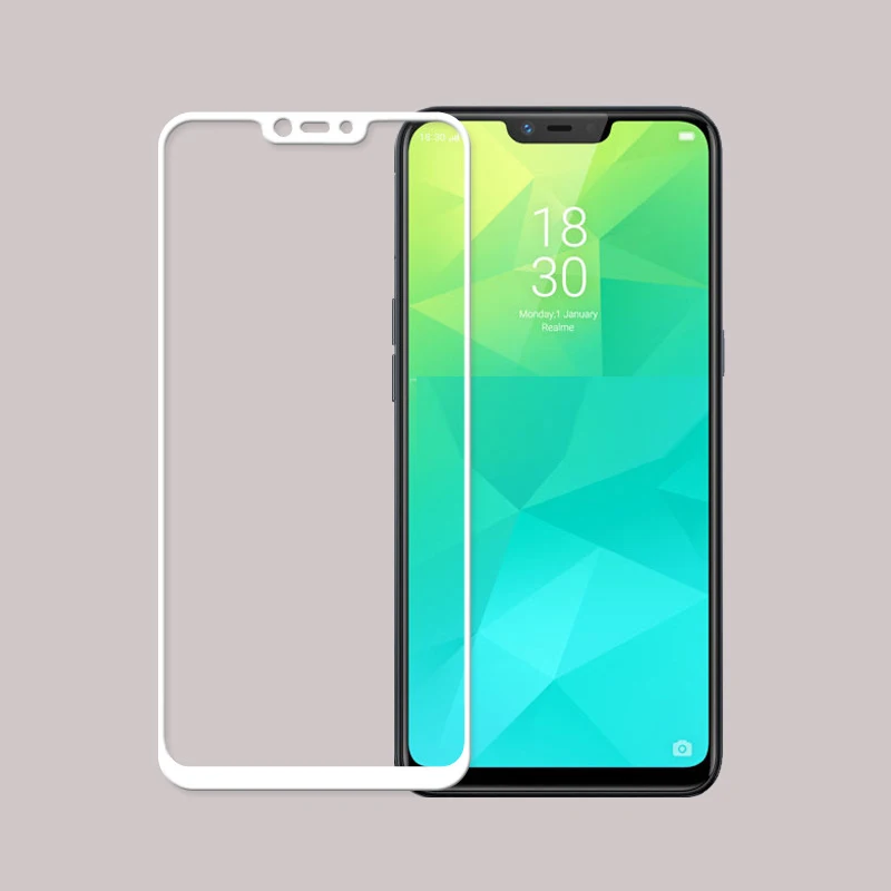 3D полное закаленное стекло для OPPO Realme 2 покрытие экрана Защитная пленка C1 |