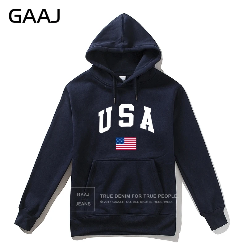 GAAJ, США, американский флаг, мужская толстовка с капюшоном, Женская Повседневная брендовая Новинка, высокое качество, мужские флисовые толстовки, хлопковые пальто