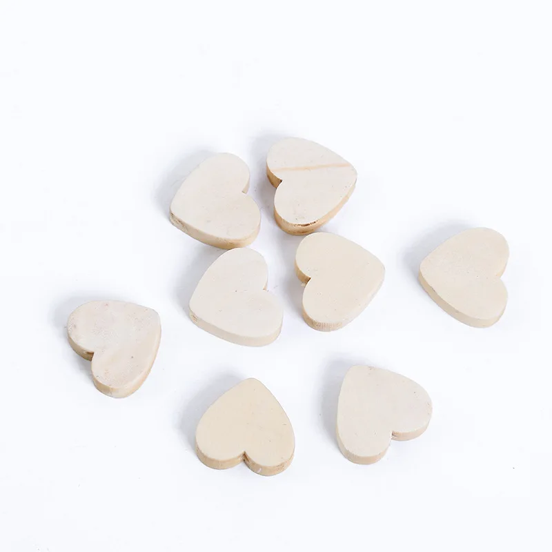 Missxiang DIY 21MM Natural Heart Shape Wood Beads for Jewelry Making Handmade Pacifier Clip Rattle Wooden 20pcs/lot perle | Украшения и