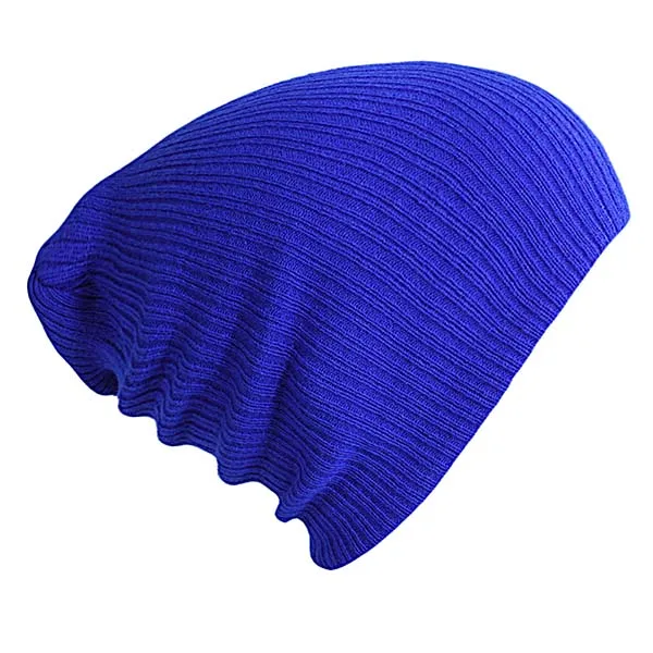 dark blue Шапка бини для осени зимы мужские и женские шапки бини одноцветные теплые чулки шапка для дам полосатая вязаная шапка - Цвет: dark blue