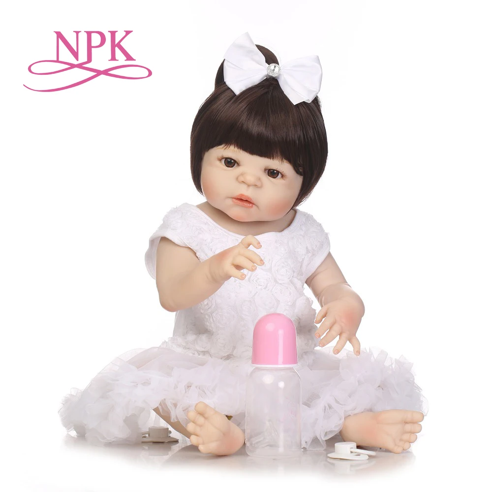 NPK 22 &quotпрекрасный полный Силиконовый симулятор новорожденной девочки bebe boneca