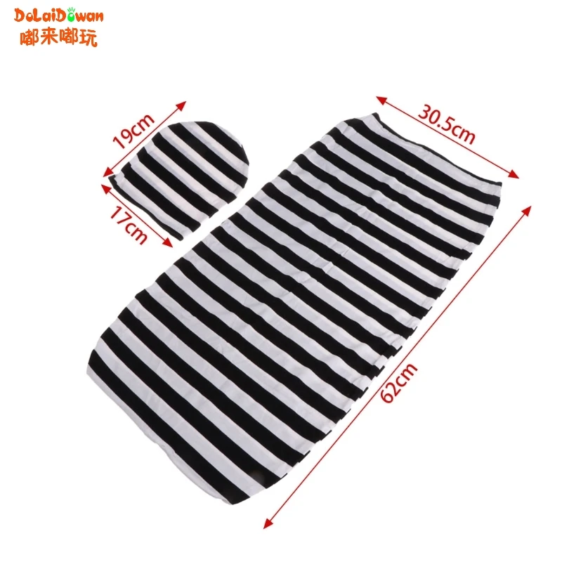 Осень хлопок полосой новорожденных спальный мешок для маленьких мальчиков