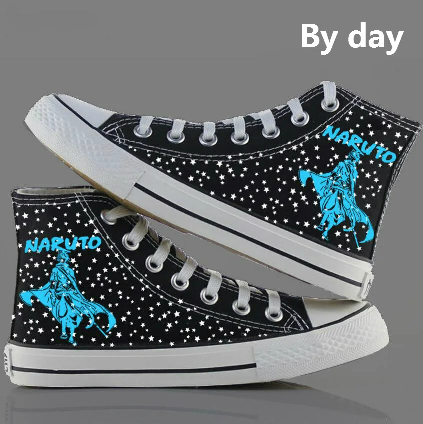 Парусиновая обувь для костюмированной вечеринки в стиле аниме «Наруто»; вечерние светящиеся ботинки на Хэллоуин; парусиновая обувь в японском стиле; 083101
