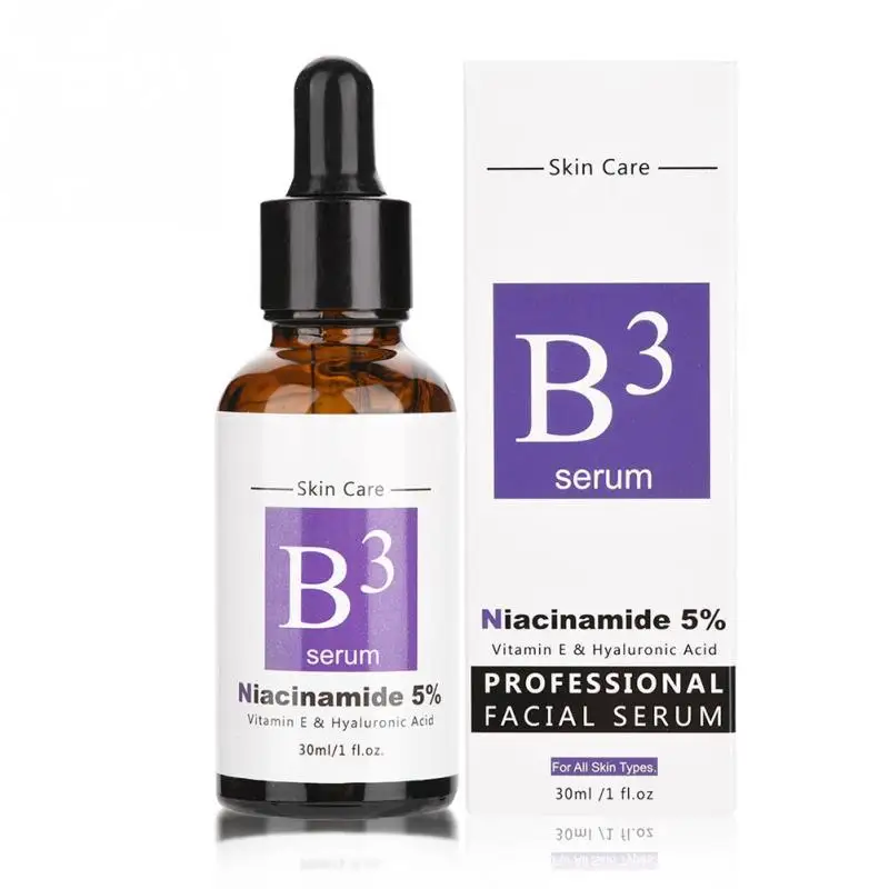 

30ml Pure 5% Niacinamide Vitamin E & Hyaluronic acid Face Serum Moisturizing Firming Anti-Wrinkle Face Essence