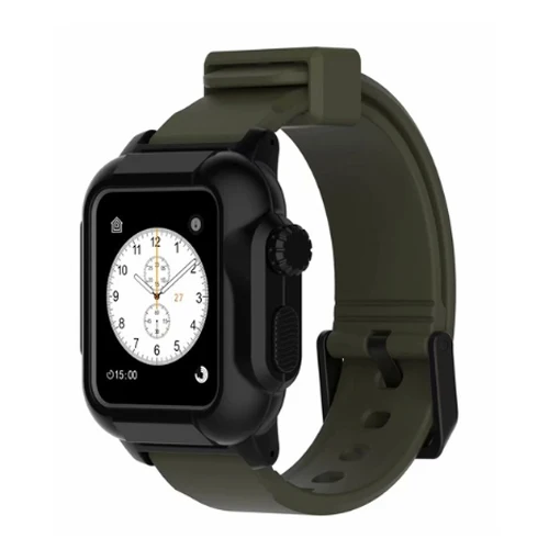 10 Военный водонепроницаемый чехол ремешок для Apple Watch band 42 мм Iwatch Series 3 2 спортивные часы с браслетом и защитным чехлом - Цвет ремешка: 10