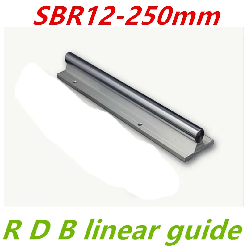 

SBR12 250 мм 12 мм линейный рельс SBR12 L 250 мм для деталей с ЧПУ работы с SBR12UU Блок 12 мм линейная направляющая