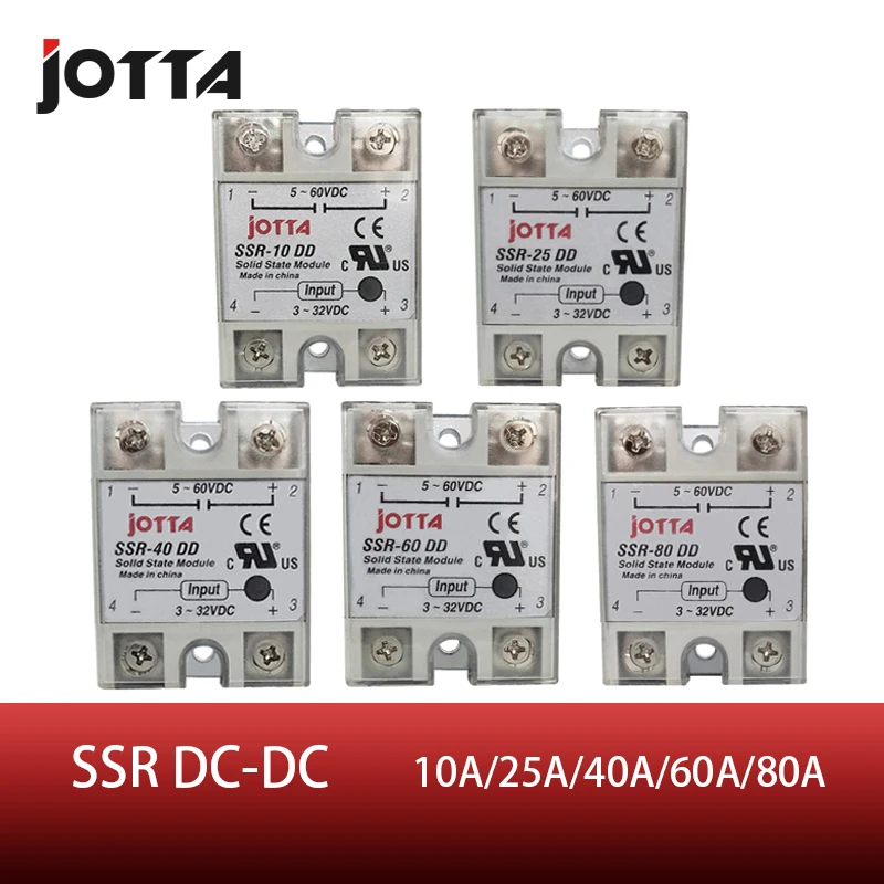 Однофазное твердотельное реле ssr 80dd постоянного тока с белым корпусом вход 80 А