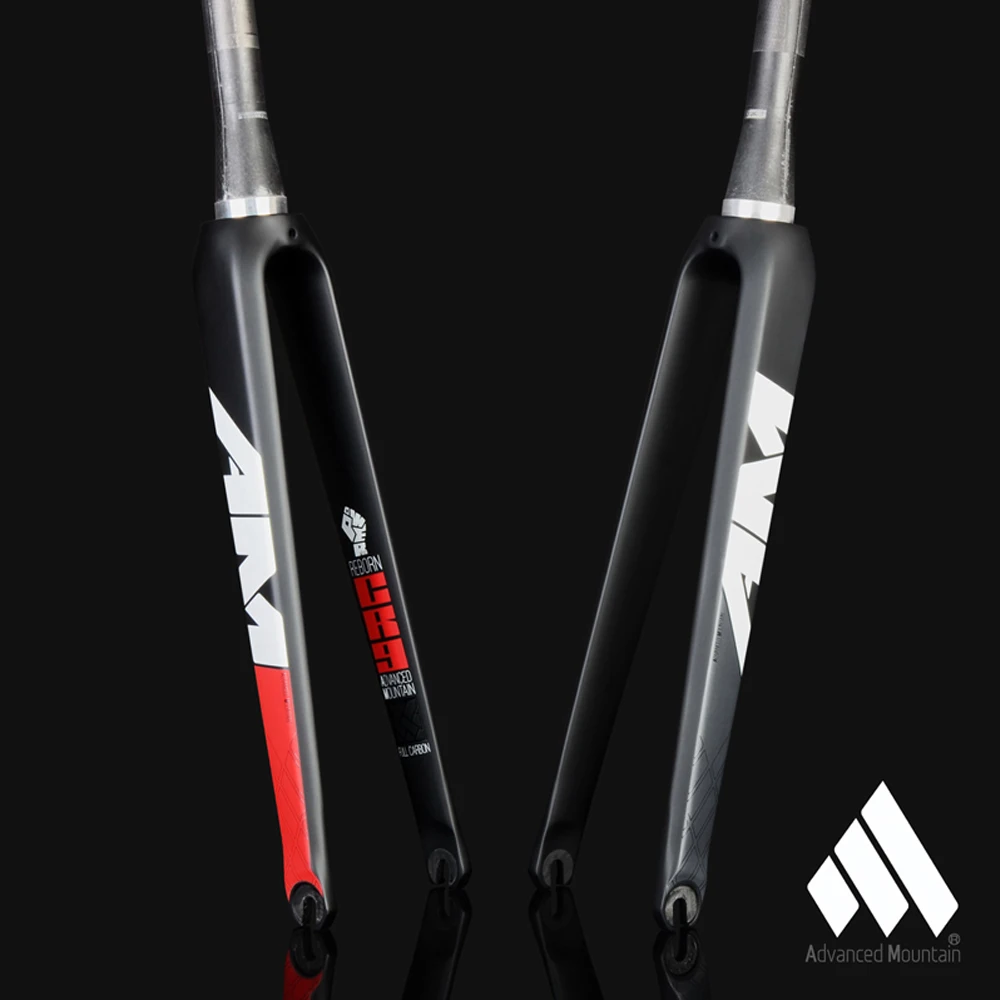 19 AM R9 полностью Углеродные передние вилки конусные трубы дорожные 700C углеродное