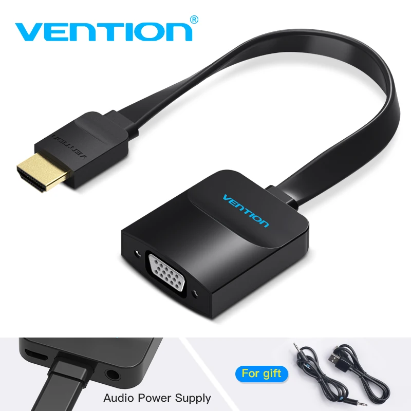 Vention HDMI к VGA адаптер цифро аналоговый аудио видео конвертер кабель 1080 P для Xbox 360 PS3