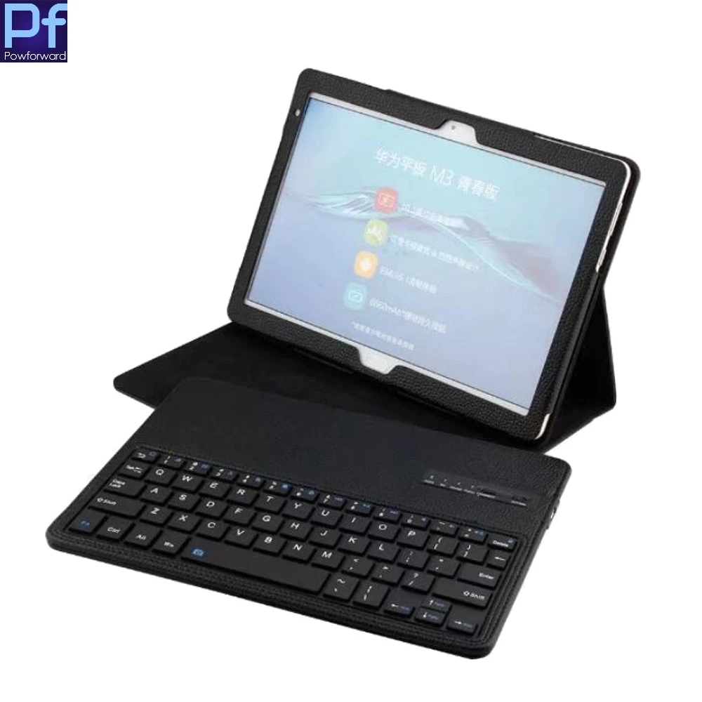 Беспроводной Bluetooth клавиатура кожаный чехол защитный для 10 1 ''Huawei MediaPad M3 Lite BAH