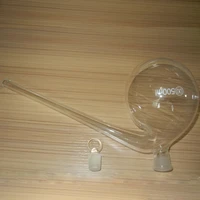 free shipping 250ml lab glass retort