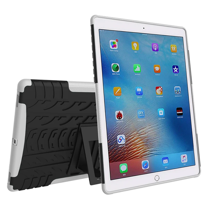 200 шт. DHL для iPad Pro 9 7 &quotЧехол с рисунком шин 2 в 1 TPU PC Гибридный кронштейн задняя
