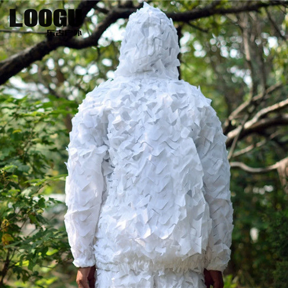 3D Ghillie снежное камуфляж Охота одежда куртка Брюки для девочек Тактический HAT