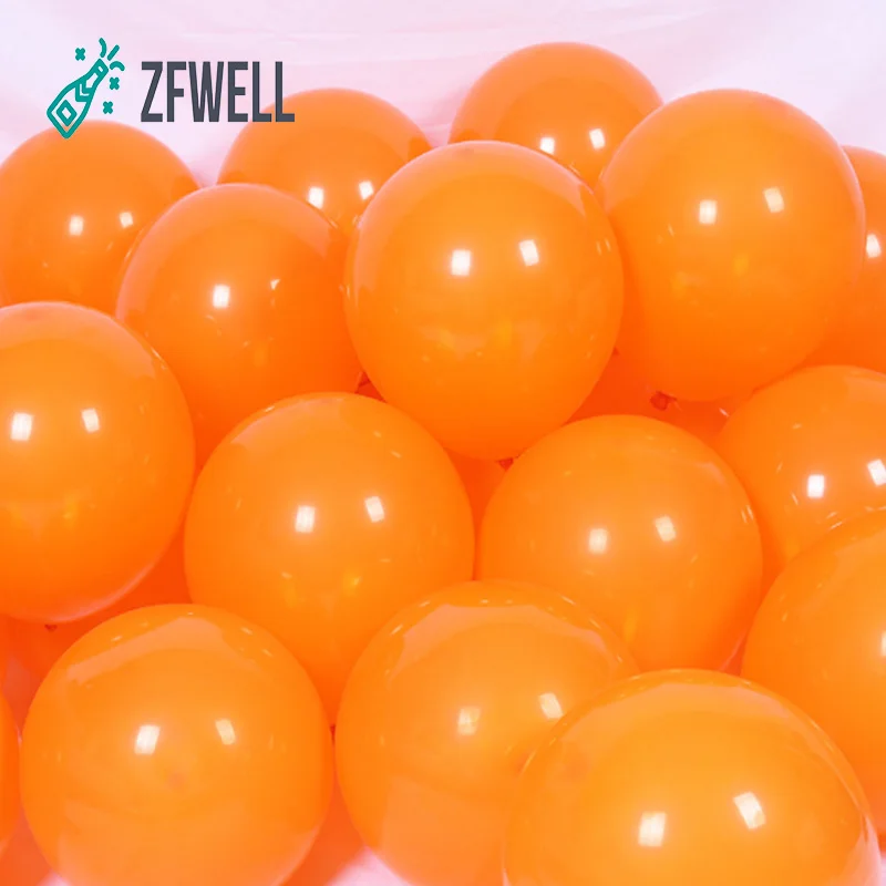 ZFWELL 12 шт./лот Хэллоуин дюймов orange черный жемчужный шар из латекса ночь Хэллоуина