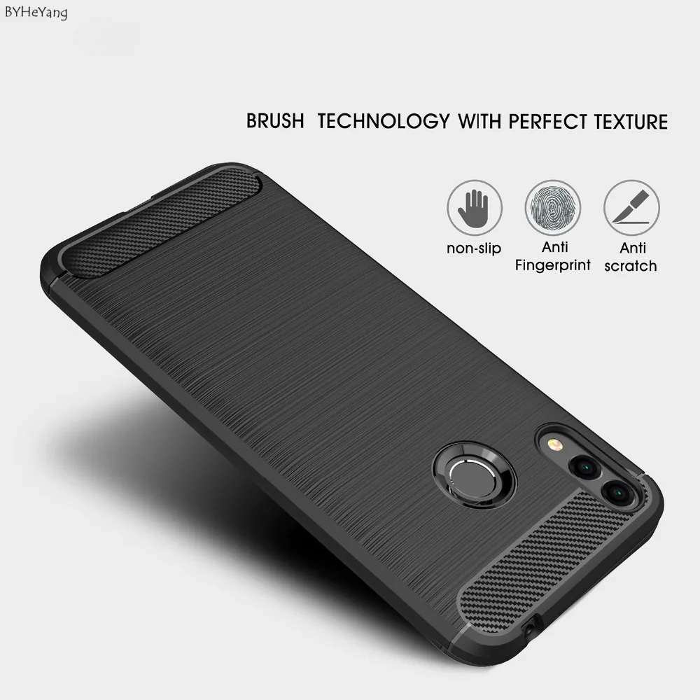 BYHeYang For Huawei Honor V30 Pro Case Cover Brushed texture Soft TPU Silicone PU Leather Back 8 C | Мобильные телефоны и