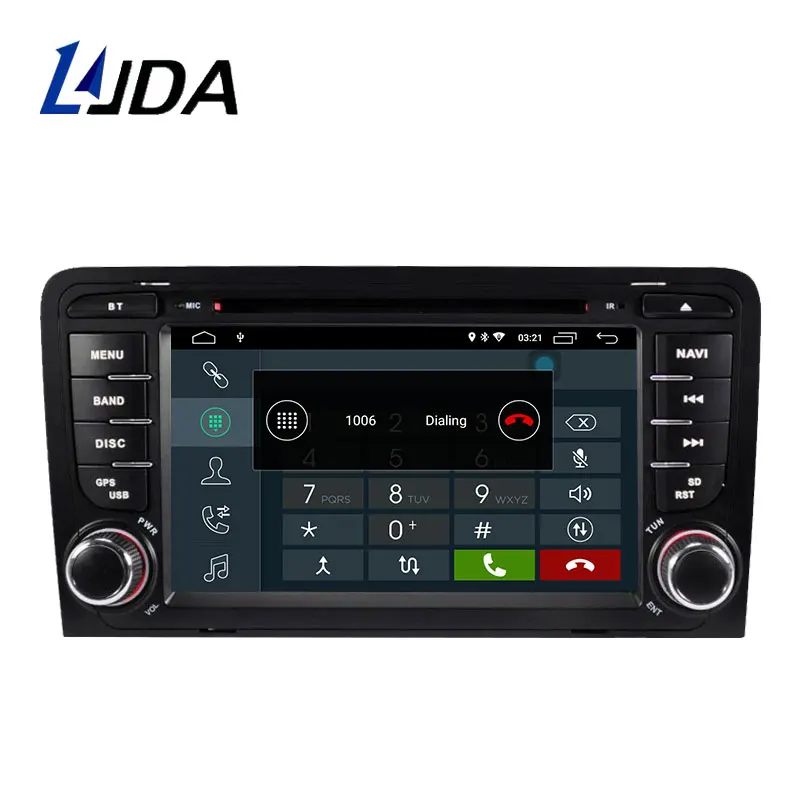 Автомобильный DVD-плеер LJDA Android 10 0 для AUDI A3 2003-2012 мультимедиа GPS стерео 2 Din радио Wi-Fi
