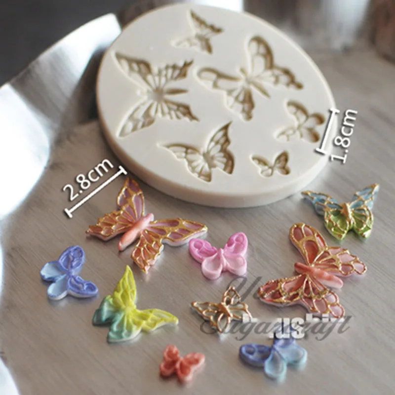 Yueyue Sugarcraft силиконовая форма в виде бабочки помадная инструменты для украшения