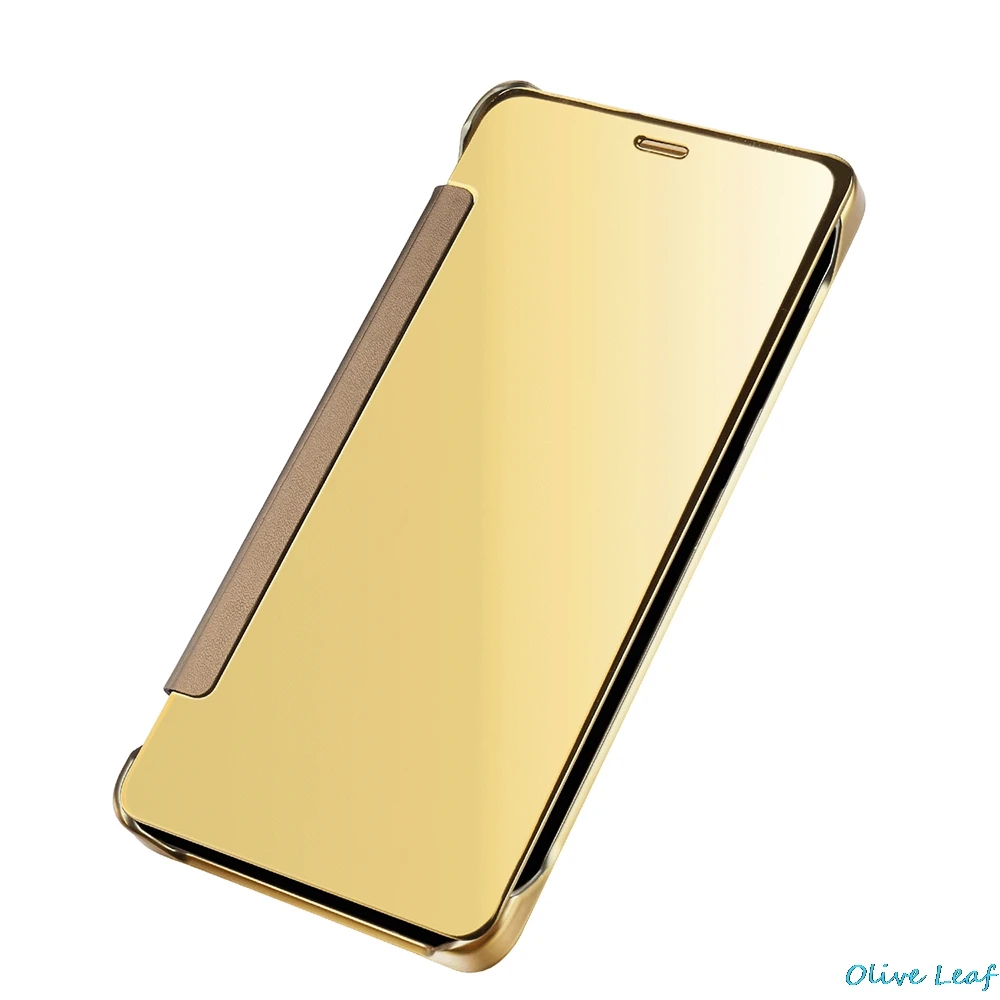Для samsung Galaxy S6 Edge Plus S7 край S8 плюс флип чехол видно прозрачный полный окна Экран