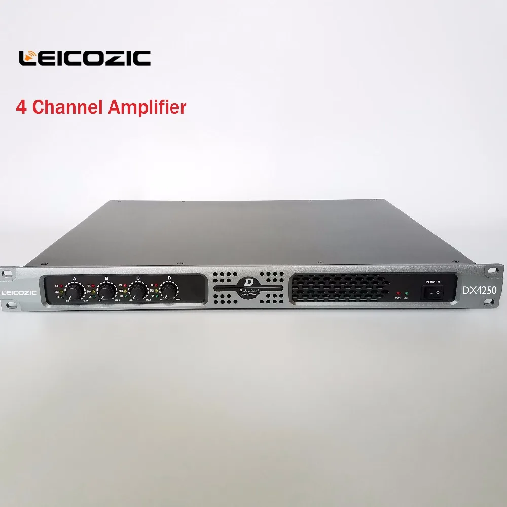 Leicozic цифровой усилитель 800 Вт * 2 мостовая мощность DX4250 4 Канальные усилители