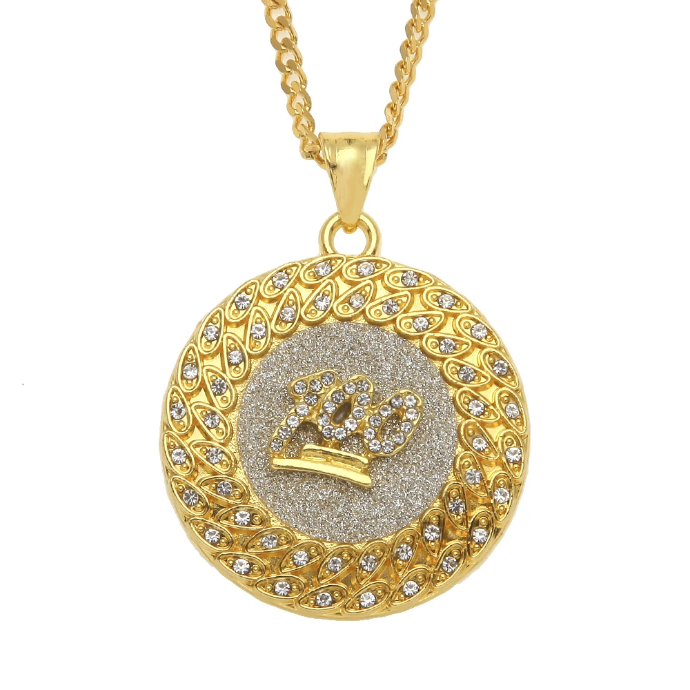 Модное круглое ожерелье TBTK с геометрическим рисунком и украшением под