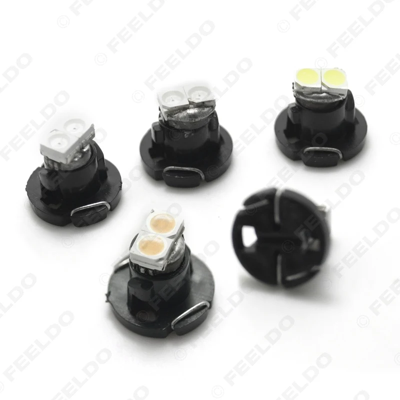 FEELDO 5 шт. T4.2 2SMD 1210/3528 автомобильная светодиодная панель приборной панели лампочка