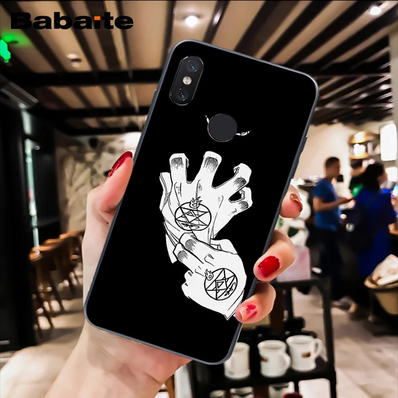 Babaite Стальной алхимик братство чехол для телефона аниме для Xiaomi MiA1 A2 lite F1 Redmi8 4X 5Plus S2 Note7 8Pro 5A 6A