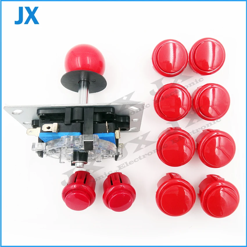 Комплект деталей для аркадных игр включая аркадный джойстик 24 мм/26 мм кнопка