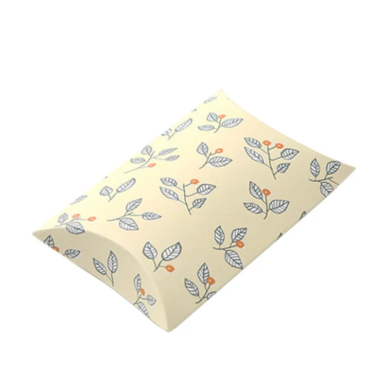 50pcs/lot New Candy Box Bag Craft Paper Pillow Shape Wedding Favor Gift Boxes Pie Party Bags Eco Friendly Kraft Packaging | Украшения и