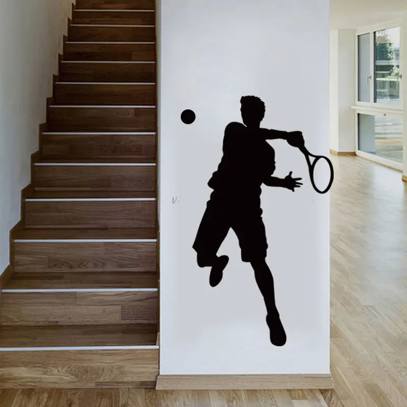 Спортивная Настенная Наклейка для тенниса s детской комнаты гостиной ТВ фона
